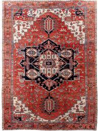 antique persian fine heriz serapi red