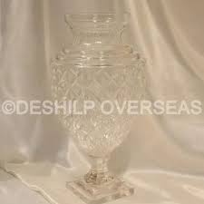 Clear Crystal Flower Vase Size Height