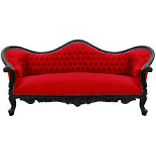 baroque sofa napoléon iii style red