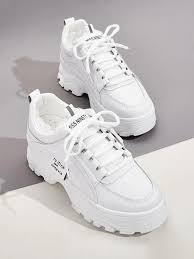 Lace Up Front Chunky Sneakers