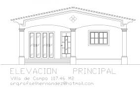 clical architecture villa elevation