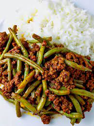 Beans With Minced Beef gambar png