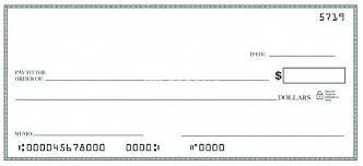 Fake Check Template For Presentation Blank Cheque Cashiers Charity