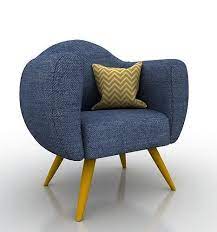 Seat Sofa Chair Jeans Couch 3d Model