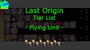 Last Origin: Tier List Part2 - Flying Unit - - YouTube
