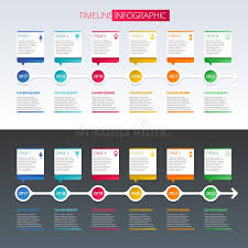 Timeline Infographic Design Template Stock Vector