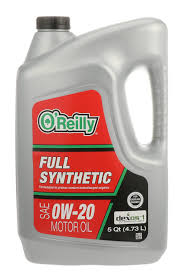 o reilly full synthetic motor oil 0w 20
