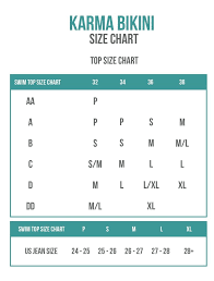 Size Charts Bikini Sizing Information And Helpful Guide