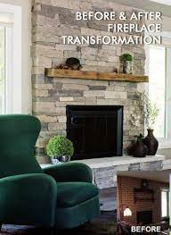 Stone Fireplace Refacing Reface Brick