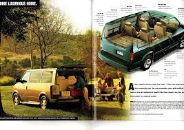 1999 chevy astro van brochure with