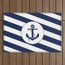 nautical anchor navy blue white