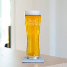 personalised message pint glass free