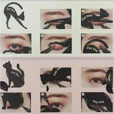 8pcs eyeliner stencils for cat eye