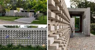 Unique Concrete Walls Act As A Privacy