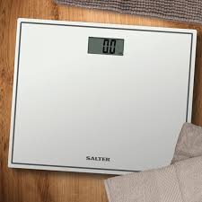 Salter White Compact Bathroom Scales