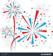 Unique Red White And Blue Vector Fireworks File Free Free