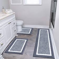 pauwer bathroom rug mat set 3 piece