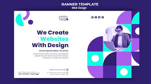 create websites with design banner template