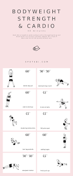 strength and cardio bodyweight routine