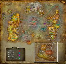 Cataclysm Leveling Flow Map World Of Warcraft Map World