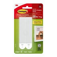 command 20 lb picture hanging strips