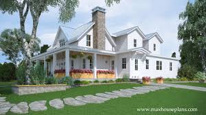 The best wrap around porch house floor plans. Modern Farmhouse Floor Plan With Wraparound Porch Max Fulbright Designs