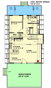 a frame house plan with loft