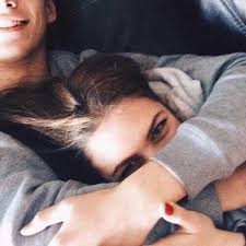 couple cuddle and cute image