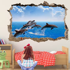 Dolphin Wall Decal Sticker Mural Poster