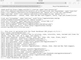 view webpage html source codes on ipad