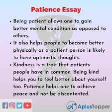 essay on patience patience essay for