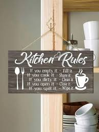 1pc Kitchen Wooden Hanging Wall Sign