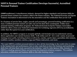 nesta personal trainer certification