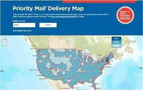 Usps Delivery Map Mail Time Chart Us Postal Service Transit 2 Maps Usa