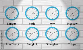 Time Zones Wall Clock Ilration