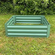 Set Of 2 X Metal Raised Vegetable Beds