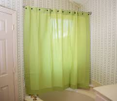 shower curtain hot green colored