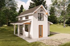 y tiny house plan with bedroom loft