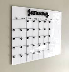 Dry Erase Calendar For Non Magnetic