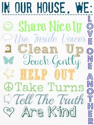 House Rules Free Printable Rules For Kids Kids House