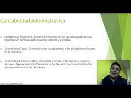 contabilidad administrativa definición