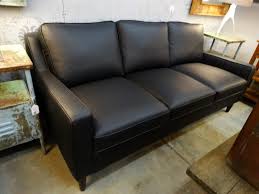 elegant leather sofa couch has a