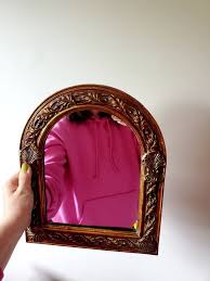 Arched Wall Mirror Vintage Wooden