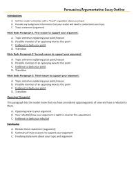 Creating an argumentative paper outline. Persuasive Essay Outline For High School And College Essay