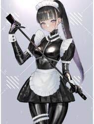 Latex maid hentai