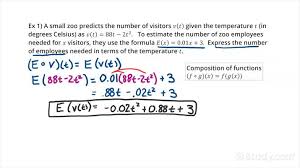 Word Problem Involving Composition Of