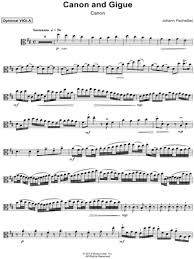 Are you a beginner who started playing last month? Johann Pachelbel Canon And Gigue Canon Viola Optional Sheet Music In D Major Download Print Sku Mn0128109
