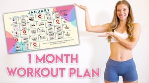 january workout calendar workout with
