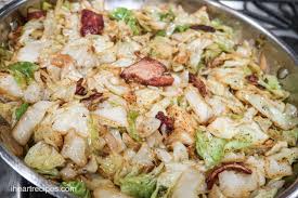 skillet fried cabbage with bacon i