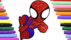 Spiderman coloring pages for kids. Spiderman Baby Coloring Pages Coloring Book For Kids Youtube